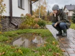 Почему после дождя стоит вода на участке: как найти причину и отвести воду Лужа на участке возле дома после осеннего дождя